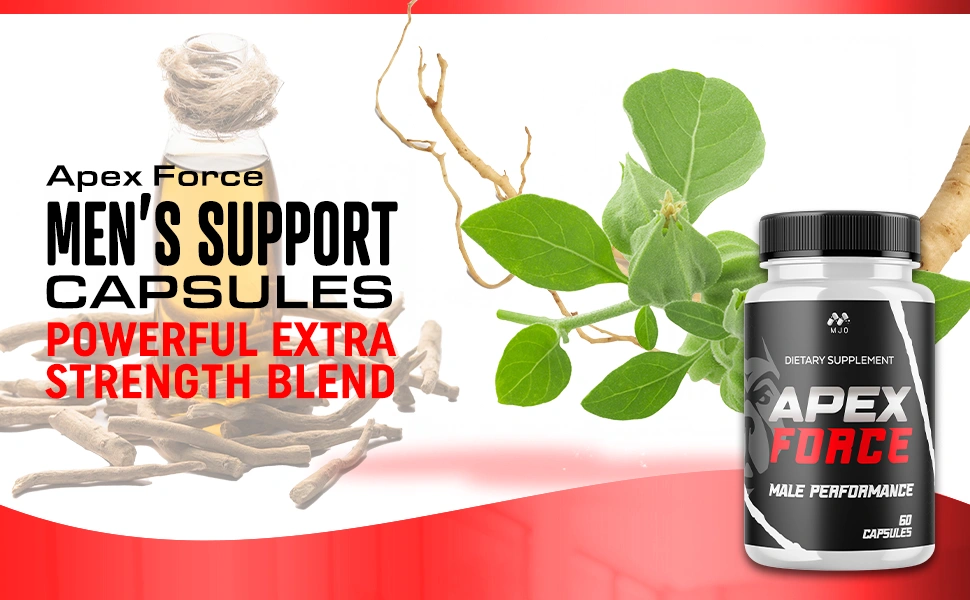 ApexForce Male Performance Supplement Bottles